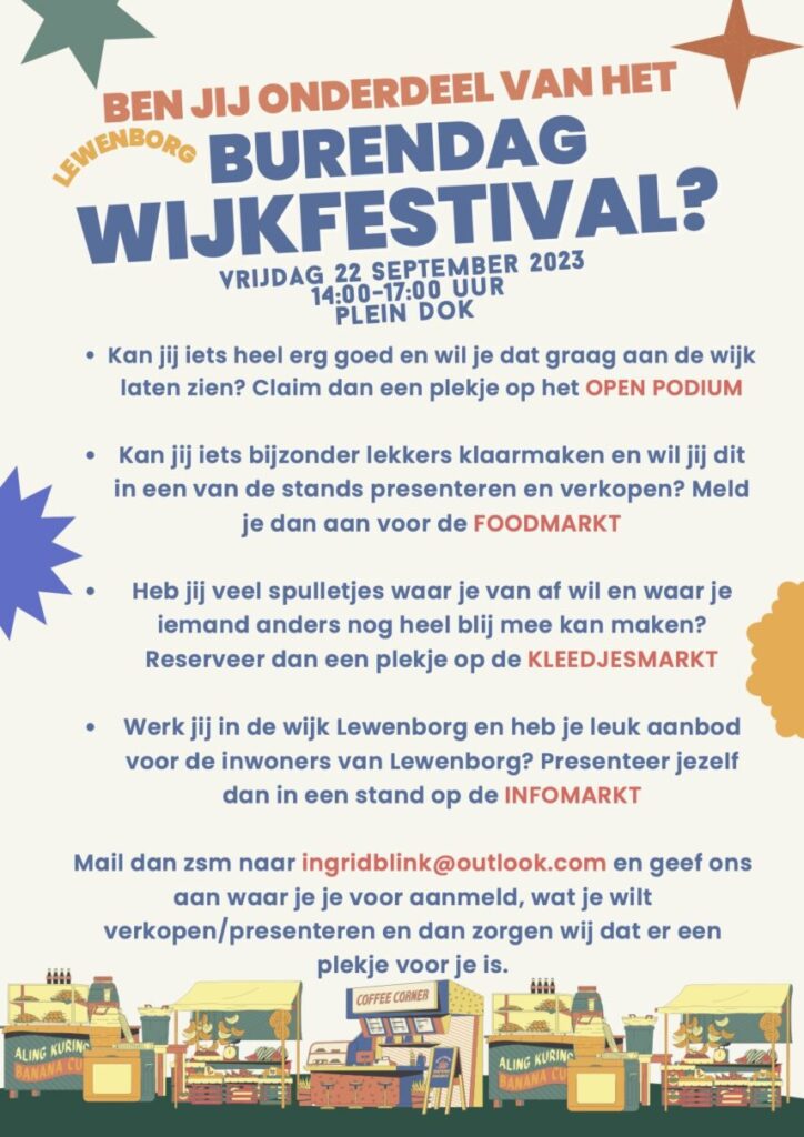 aanmelden Wijkfestival