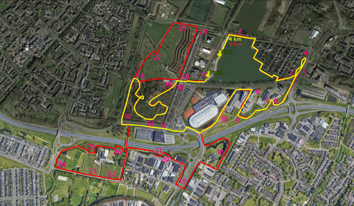 parcours + obstakels nummer 9 verplaatst